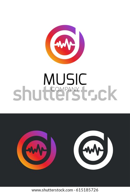 Music Logo Design Concept Business Creative Stock Vector Royalty