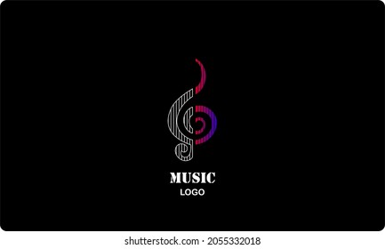 music logo design icon vector