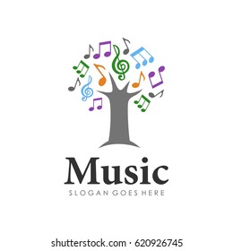 Music logo design vector