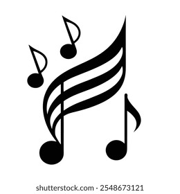 Music Logo Design Vector Illustration for Brands and Creatives