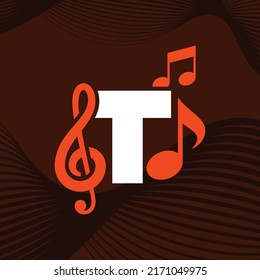 Logo-Design, Vektorgrafik mit Alphabet T
