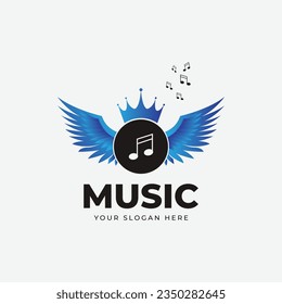 Music Logo design vector template