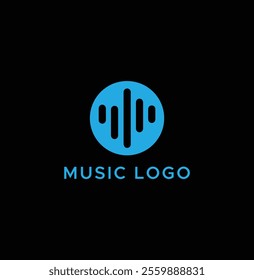 Music Logo Design with vector template