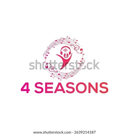 Music logo featuring a mix of musical notes, sound waves, or instruments, perfect for studios, artists, and apps. Stylish, modern, and symbolizing creativity, rhythm, and harmony.
