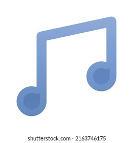 icono de plantilla de diseño de degradado de logotipo de música