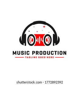Music logo and headset design