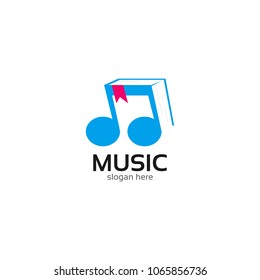 Music Logo Icon Design Template. Vector Illustration