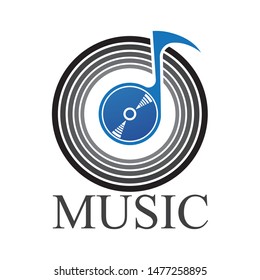  music logo and icon design template