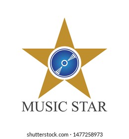  music logo and icon design template