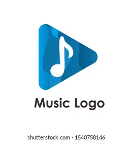 music logo icon design vector