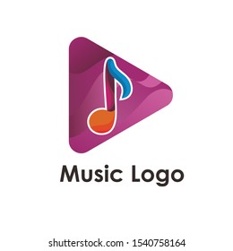 music logo icon design vector