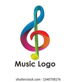 music logo icon design vector