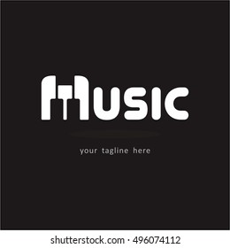 MUSIC LOGO ICON EMBLEM SYMBOL TEMPLATE