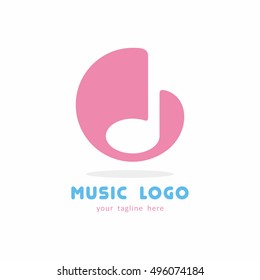 Round Music Note Logo Vector Icon Stock Vector (Royalty Free) 716052211 ...