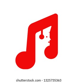 Music logo icon, eps 10