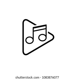 music logo icon vector