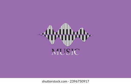 music logo or icon in vector