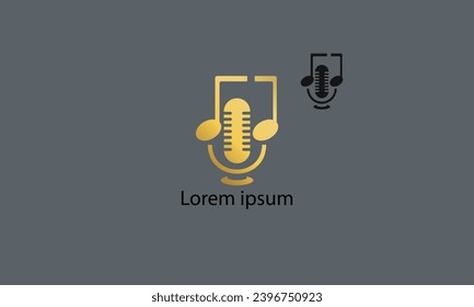 music logo or icon in vector