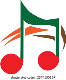 Music logo icon vector .