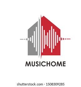 Music logo icon vector design . for music and sound logo template