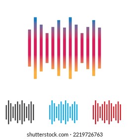 plantilla de ilustración de diseño de iconos de logotipo de música