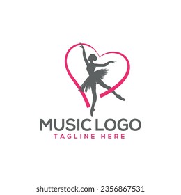 music logo icon vector design. Sound recording studio, night party.
