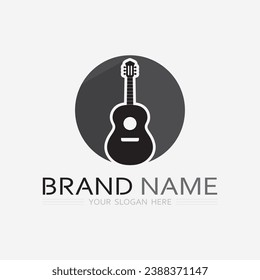 music logo icon vector design illustration template