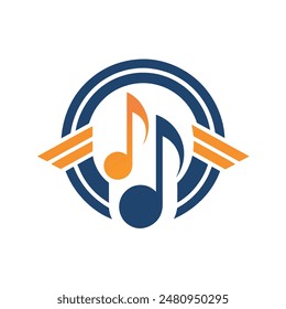 Music Logo icon vector illustration business or company usable