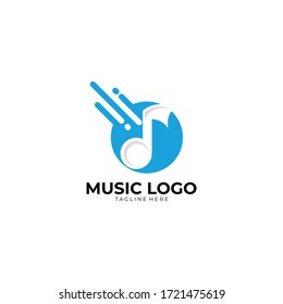 music logo icon vector isolated