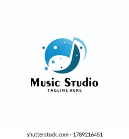music logo icon vector isolated