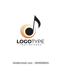 music logo icon vector isolated