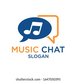 Music logo icon vector on trendy style