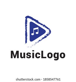 Music logo icon vector template.