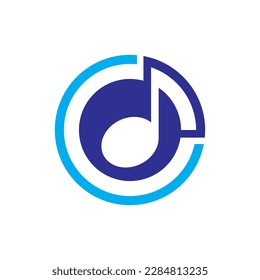 Music logo images illustration design