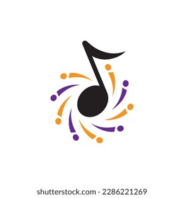 Music logo images illustration design