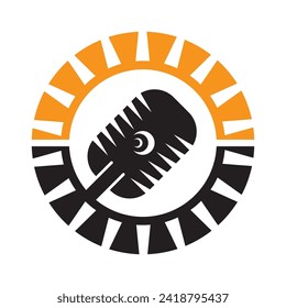 Music logo images illustration design