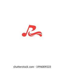 music logo from the letter R
