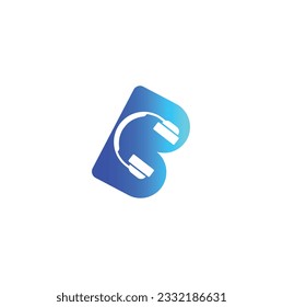 Music Logo On Letter B Concept. B Note Sign, Sound Melody Template B Letter  Note Vector logo icon vector Template. eps  Note On Letter Logo Design B.