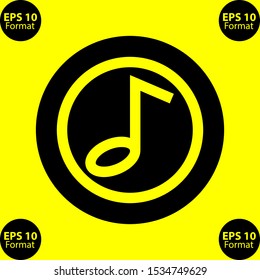 music logo is a simple logo or icon, compatible for any company.