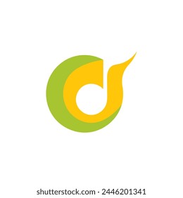 Music logo and symbol design template