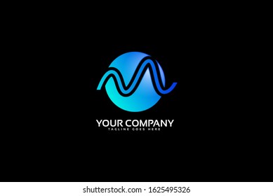 music logo template for audio company
