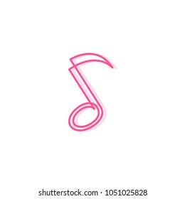 Music Logo Template Design. Vector Illustration
