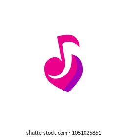 Music Logo Template Design. Vector Illustration
