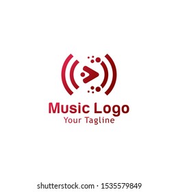 Music Logo Template Design Vector Illustration