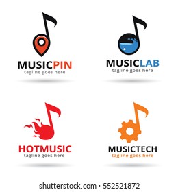 Music Logo Template Design Vector/ Icon Design