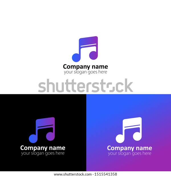 Music Logo Template Design Vector Modern Stock Vector Royalty Free