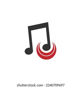 Music Logo template, Music icon logo design