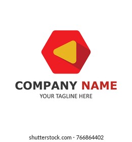 Music logo template simple design vector emblem illustration