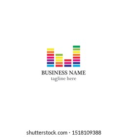 Music logo template vector icon design