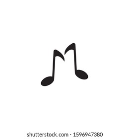 Music logo template vector icon design